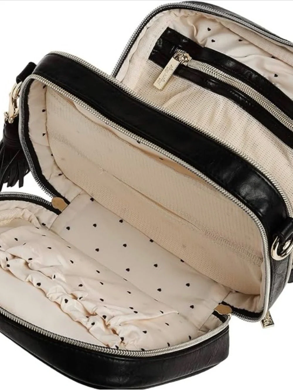 Itzy Ritzy Black Studded Crossbody Chelsea and Cole Collection